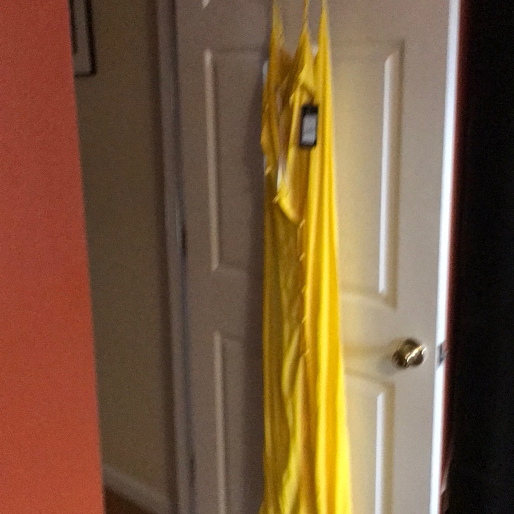 Yellow sundress-tee strap. New York brand